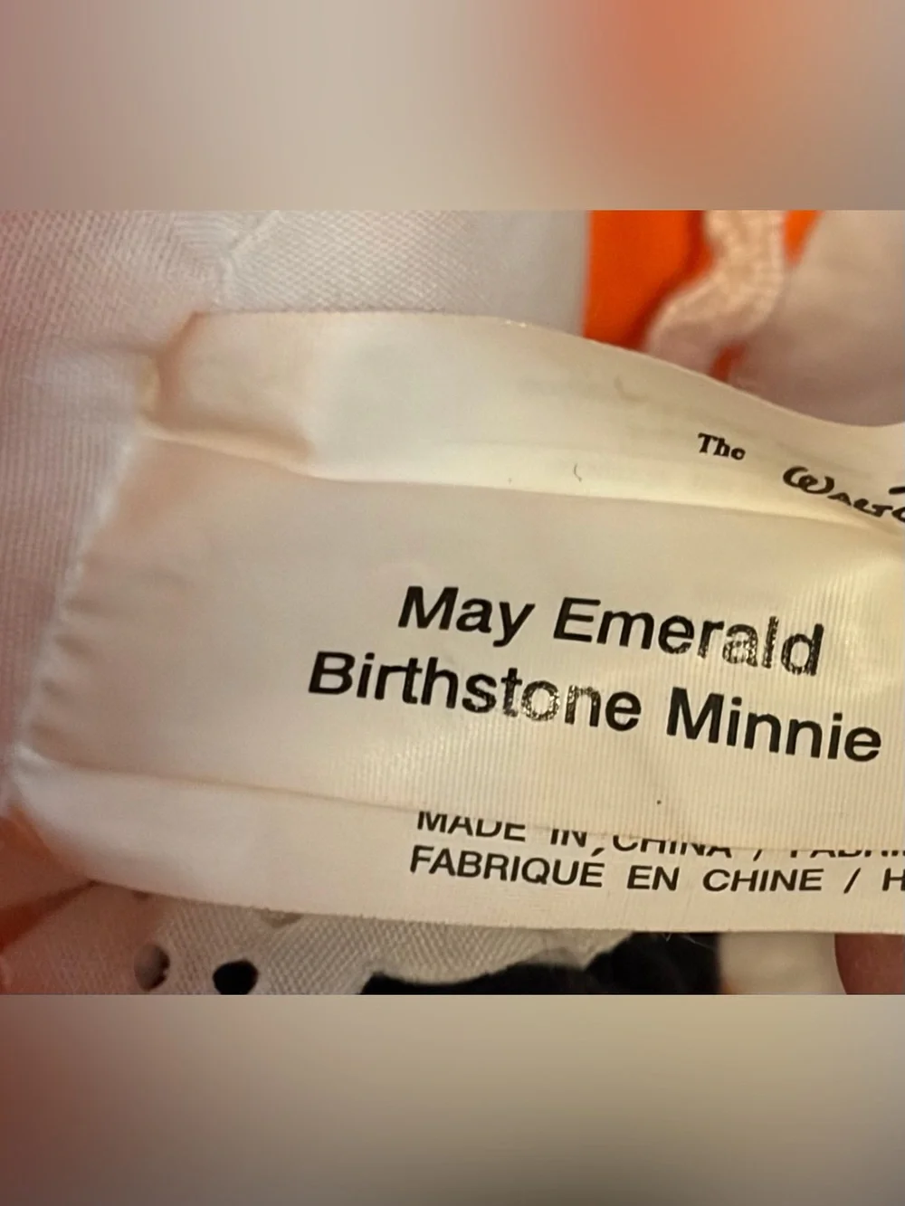 Disney Minnie Mouse May Birthstone 9” Plush NWT
